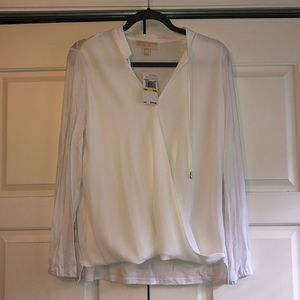NWT Michael kors white top